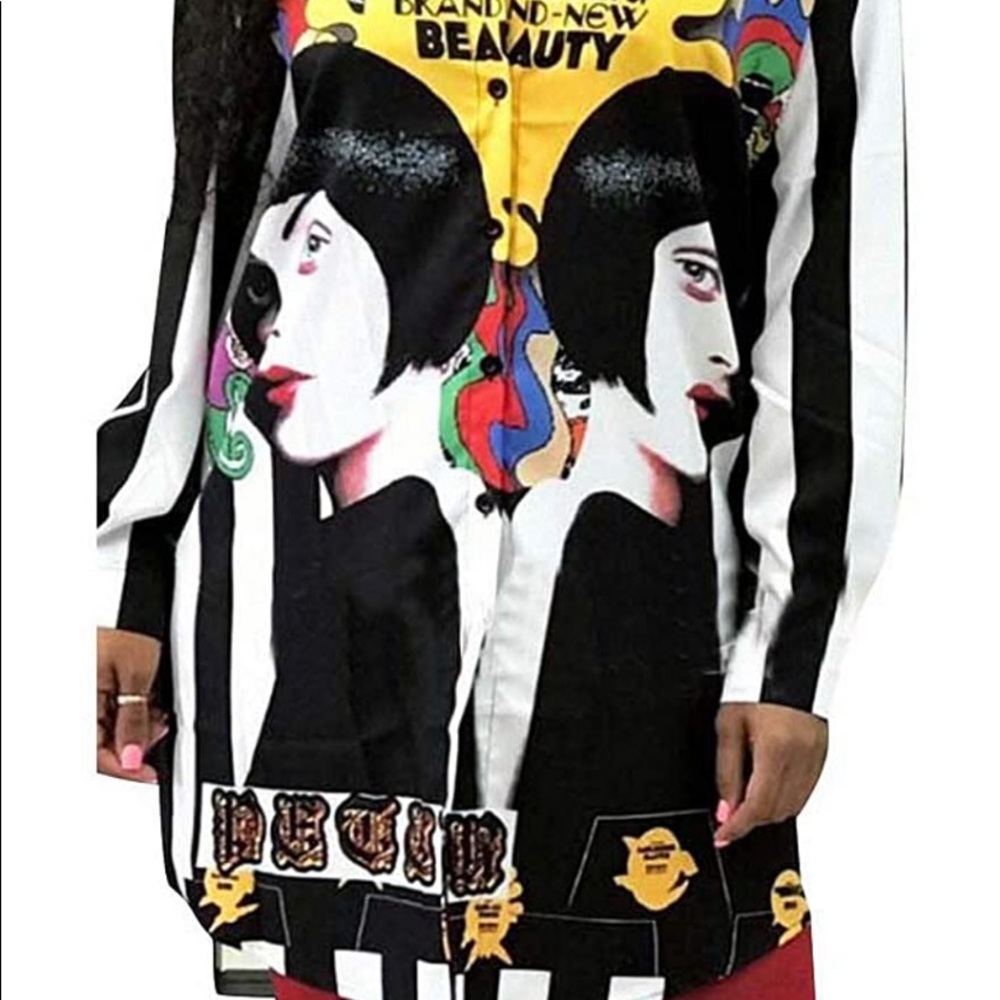 T-shirt button shirt  dress